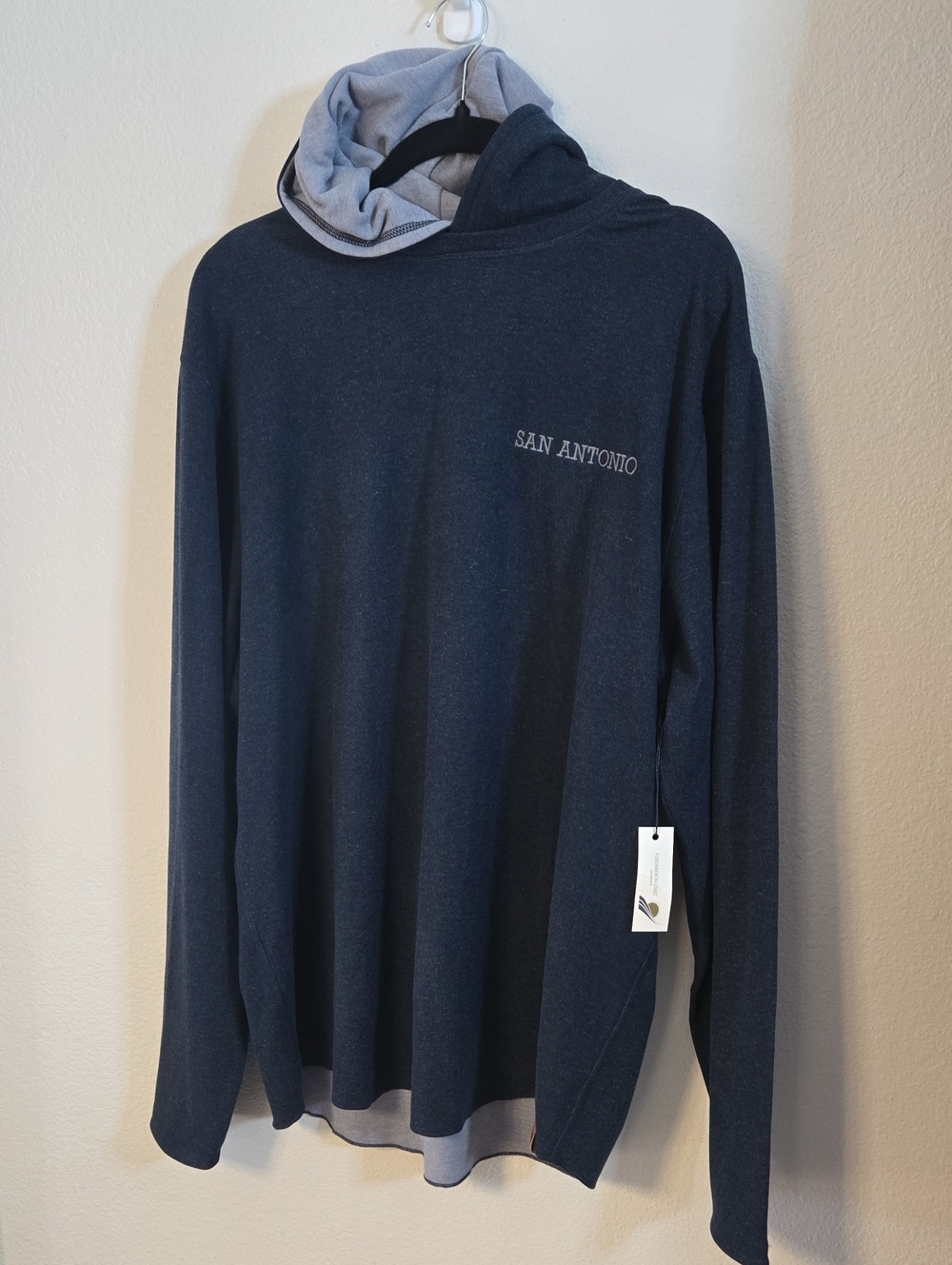 Fundamental Coast San Antonio Men's Navy Hooded Long-Sleeve Pullover